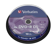 Płyta CD/DVD/Blu-Ray VERBATIM DVD+R 8.5GB DoubleLayer x8 Cake 10szt